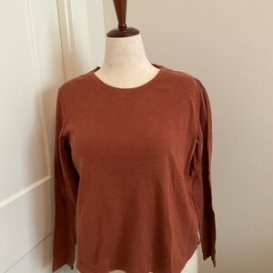 Kirkland Signature Women's Terracotta Long Sleeve Top